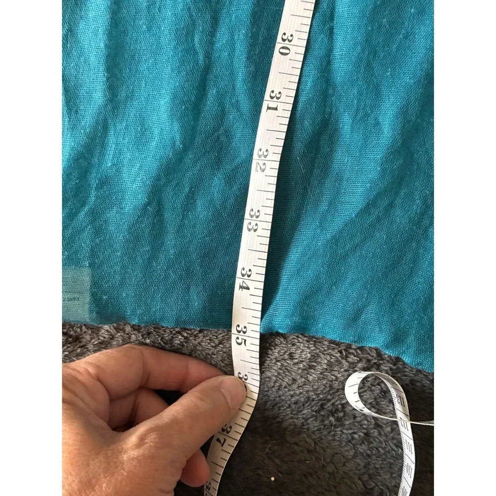 Womens Teal Blue Sheer Lightweight Gauze Infinity Loop Scarf One Size FGA14156B